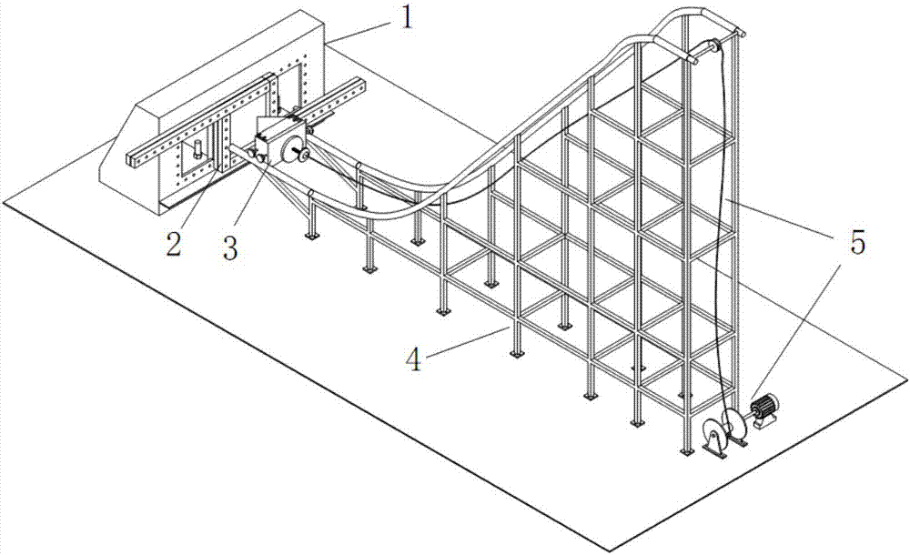 Device capable of carrying out horizontal impact test