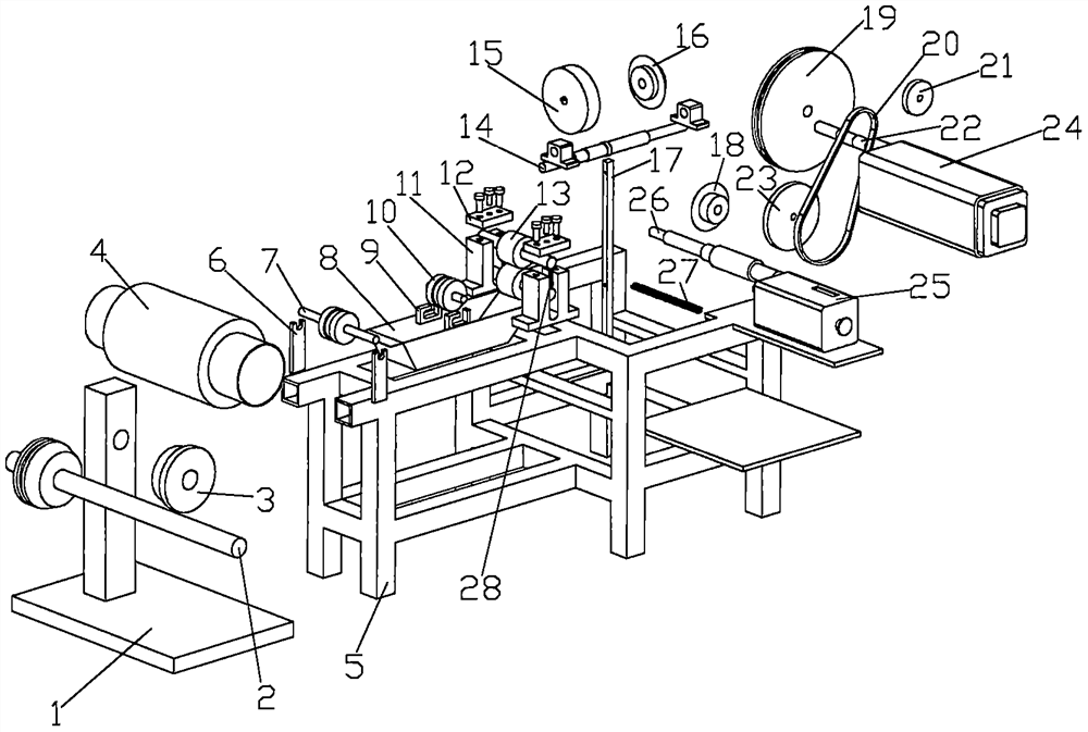 Winding device for manufacturing composite material NOL ring