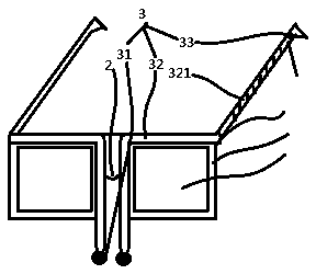 Medical integrated rhinobyon filtration glasses with openings on both sides