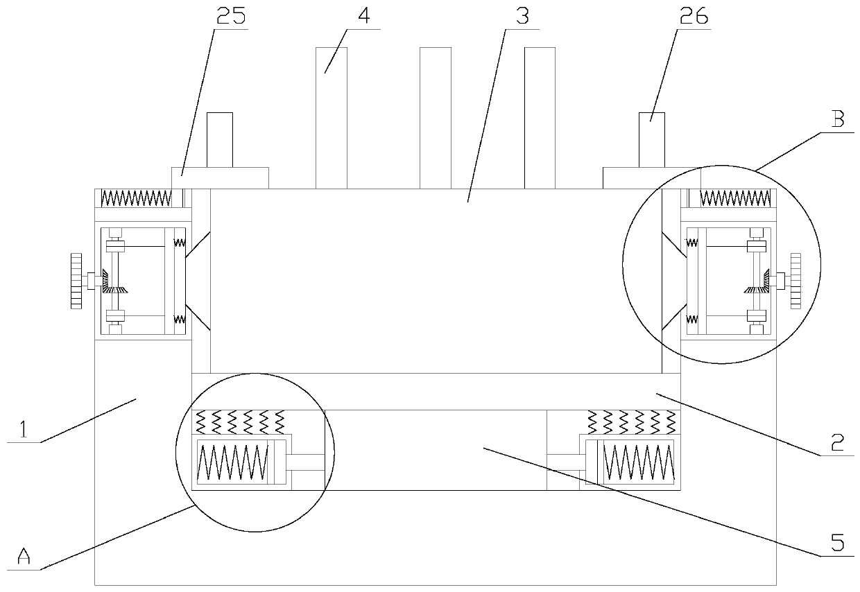 Hall current sensor with shock-absorbing function convenient for installation