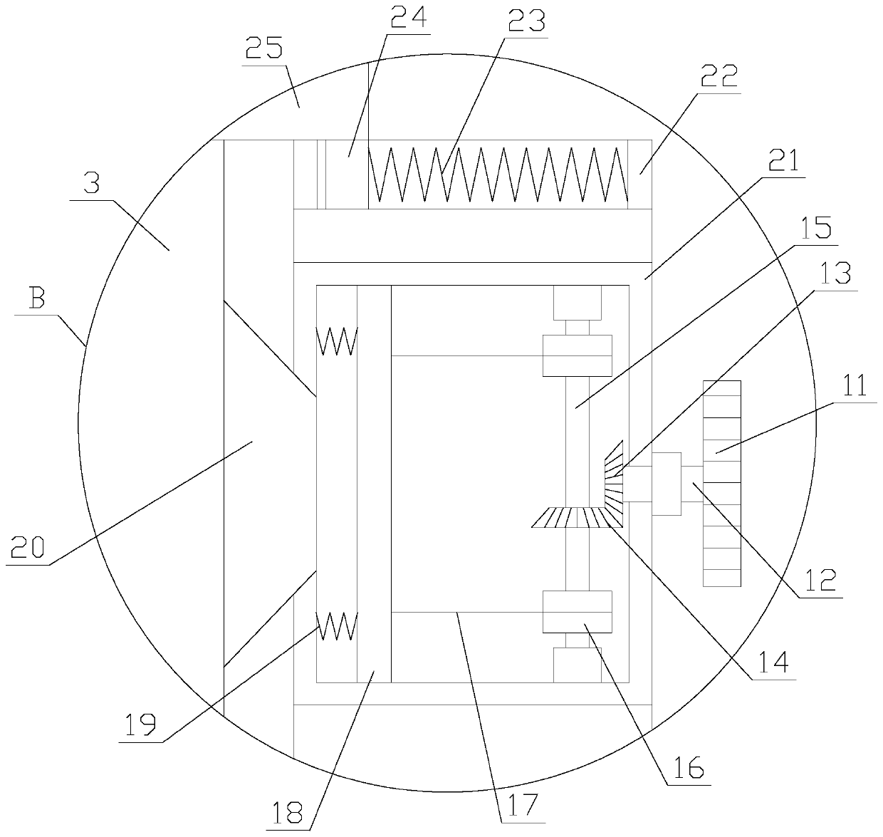 Hall current sensor with shock-absorbing function convenient for installation