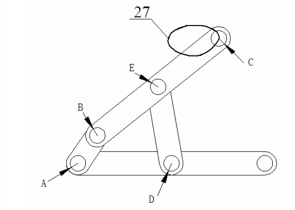 Robot body modularization linkage device for single-drive multi-legged robot