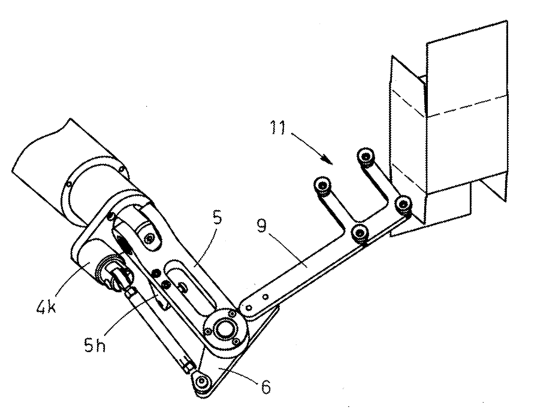 Method and an Apparatus For Picking Up Flat Folded Tubular Blanks From a Magazine and for Moving Them to an Erecting Station