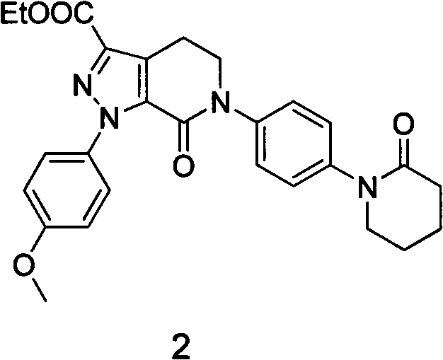 A kind of preparation method of the intermediate of apixaban