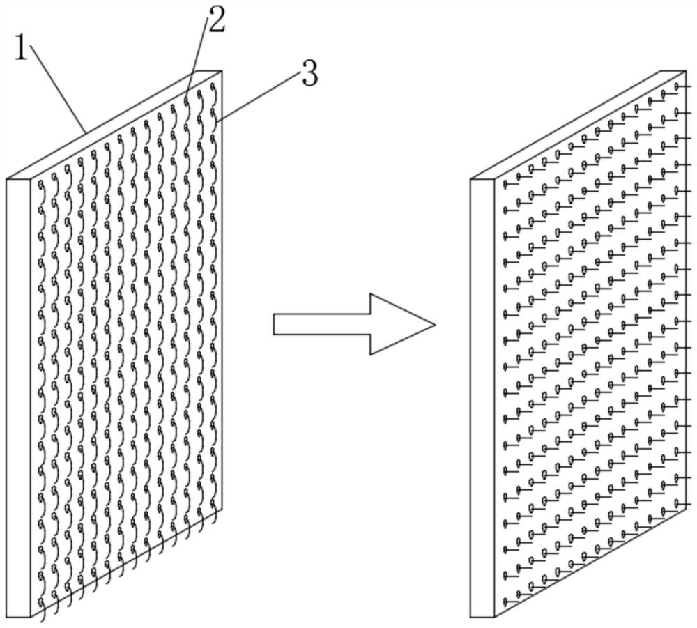 Fluff anti-seepage type concrete slab for building external wall