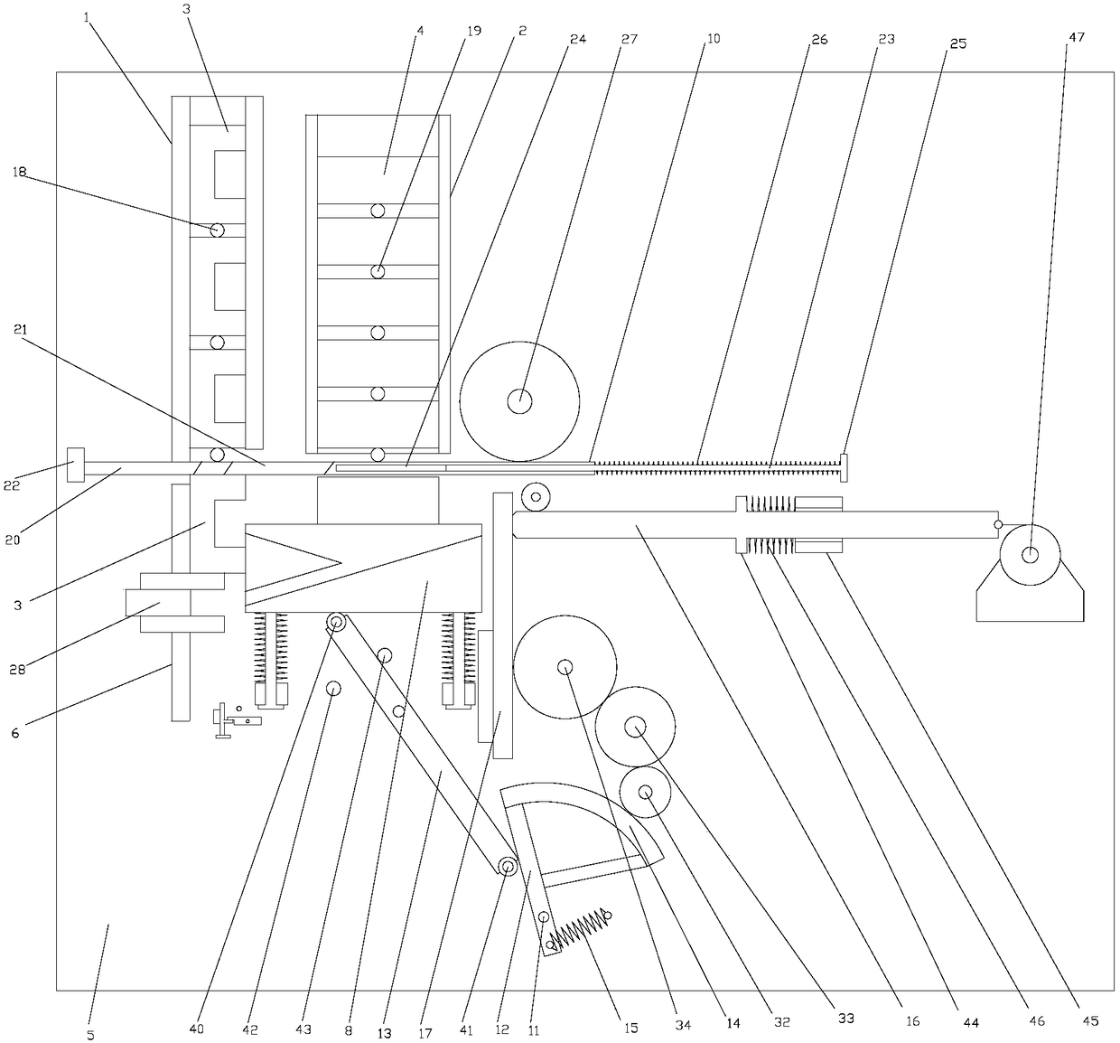 Full-automatic assembly discharging assembly line