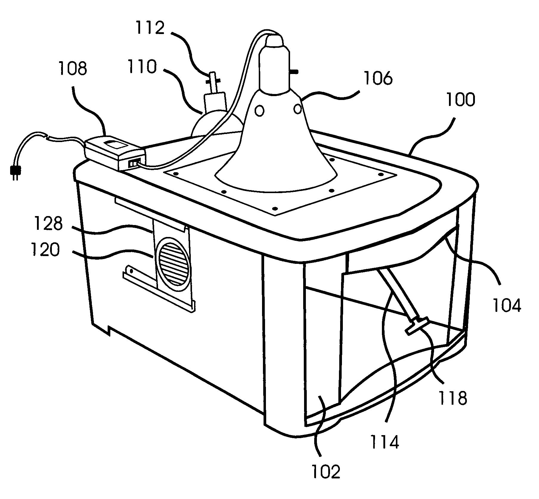 Small animal incubator with a removable drawer