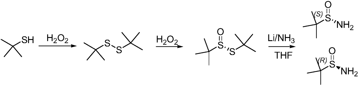 Method of synthesizing enantiomerically pure tert-butanesulfinamide