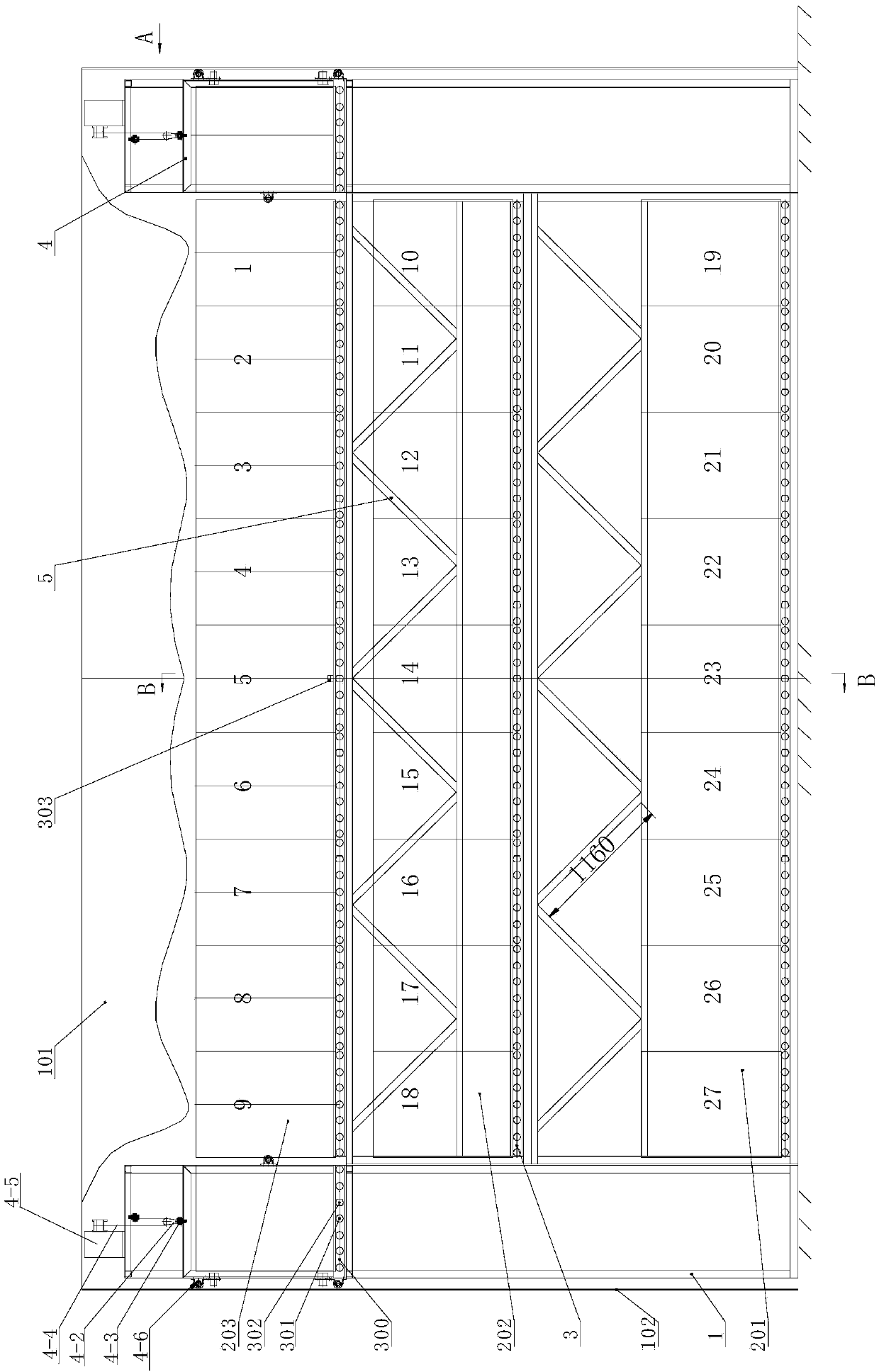 Accumulation type semi-automatic multi-layer garbage storage bin and its use method