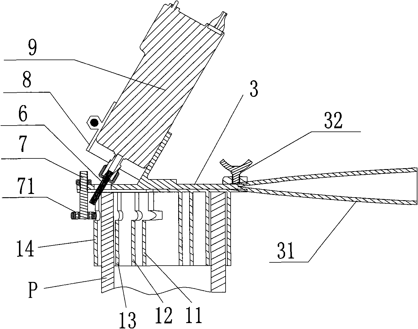 Pipe beveling machine