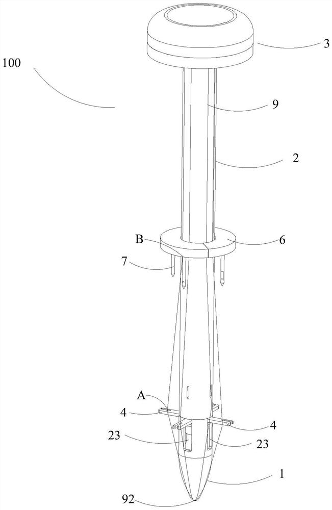 Piercing core assembly with suturing function and trocar