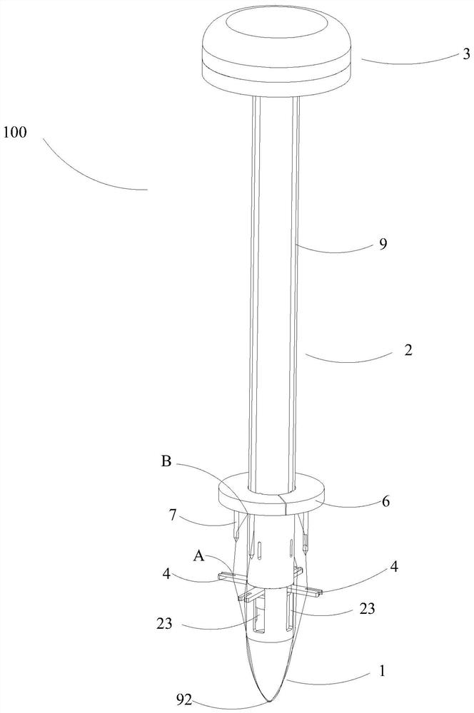 Piercing core assembly with suturing function and trocar