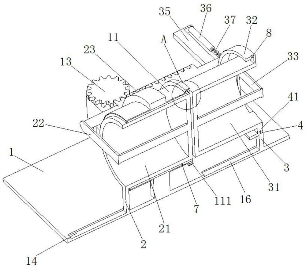 Food paper-plastic packaging box manufacturing and forming mold