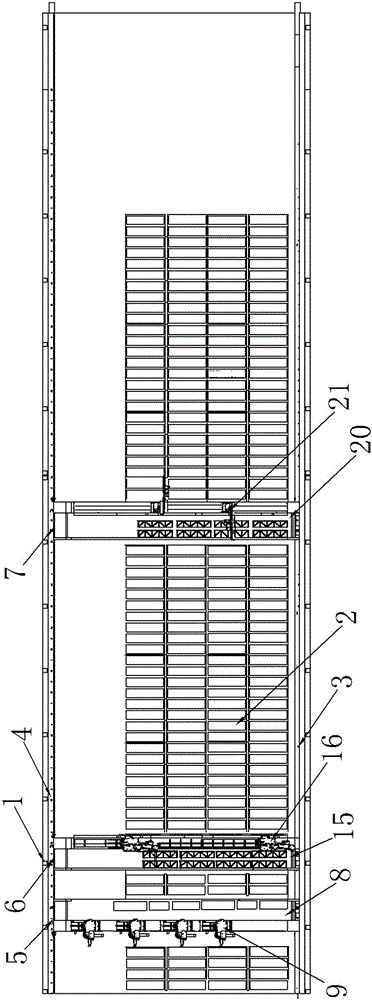 A mobile platform system for automatic production of electrolytic manganese post-processing section