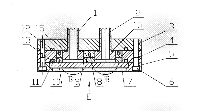 Magnetic water separation type planar magnetron sputtering target