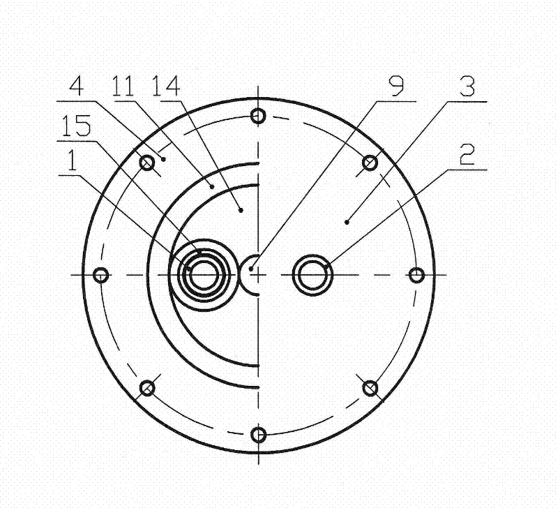 Magnetic water separation type planar magnetron sputtering target