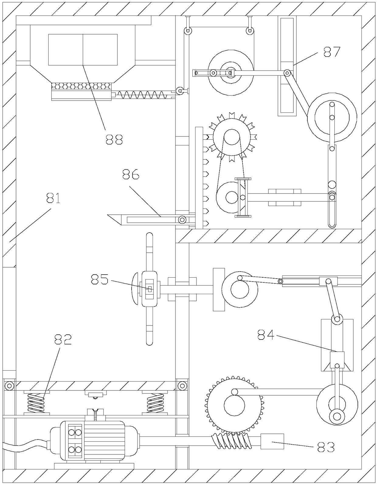 Visible light catalyzed sewage treatment equipment