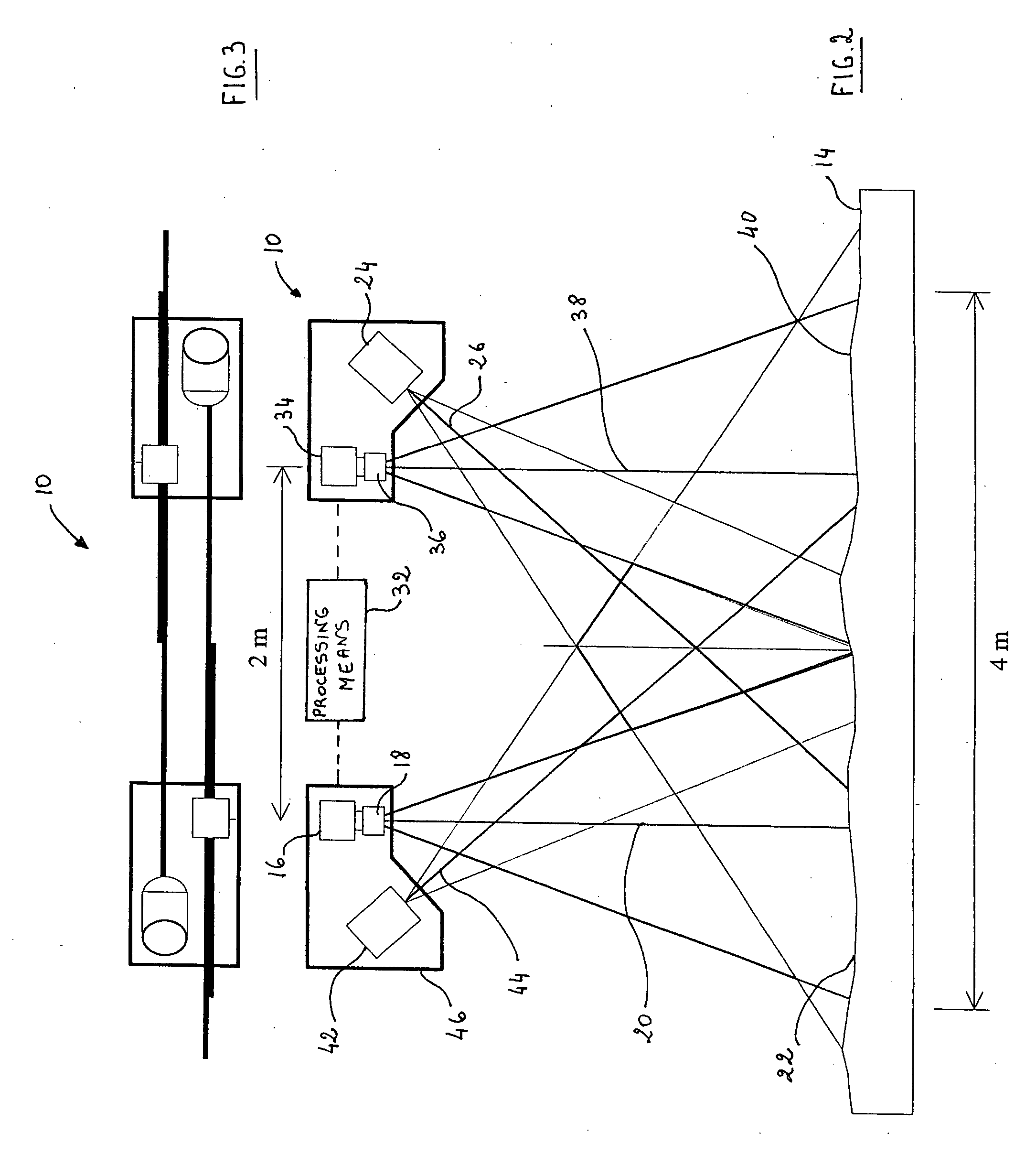 Vision system and a method for scanning a traveling surface to detect surface defects thereof