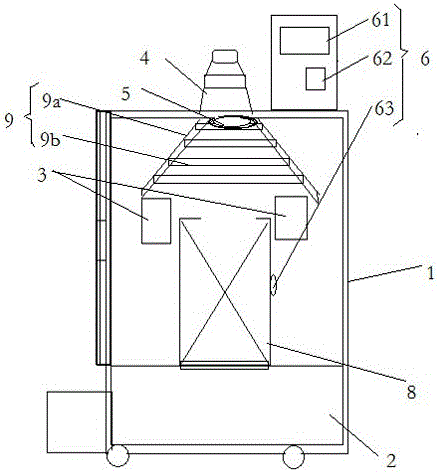 Intelligent temperature controlling and filtering type aluminum alloy aging furnace and working method thereof