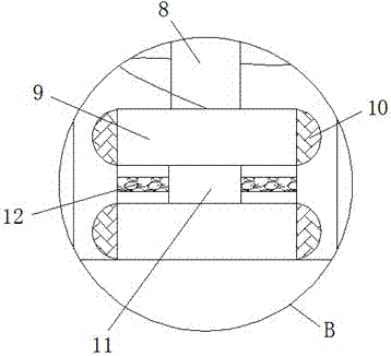 Air exhausting device for mechanical casting die