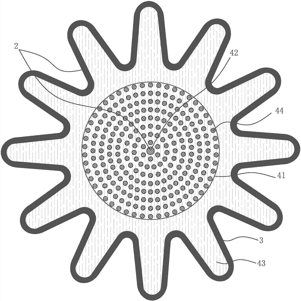 Rotary bearded zinc electrode/gilled air electrode zinc air battery