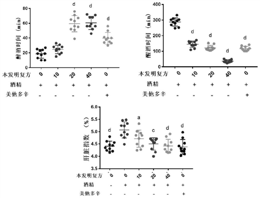 A traditional Chinese medicine composition with significant effect of sobering up alcohol and protecting liver and preparation method thereof