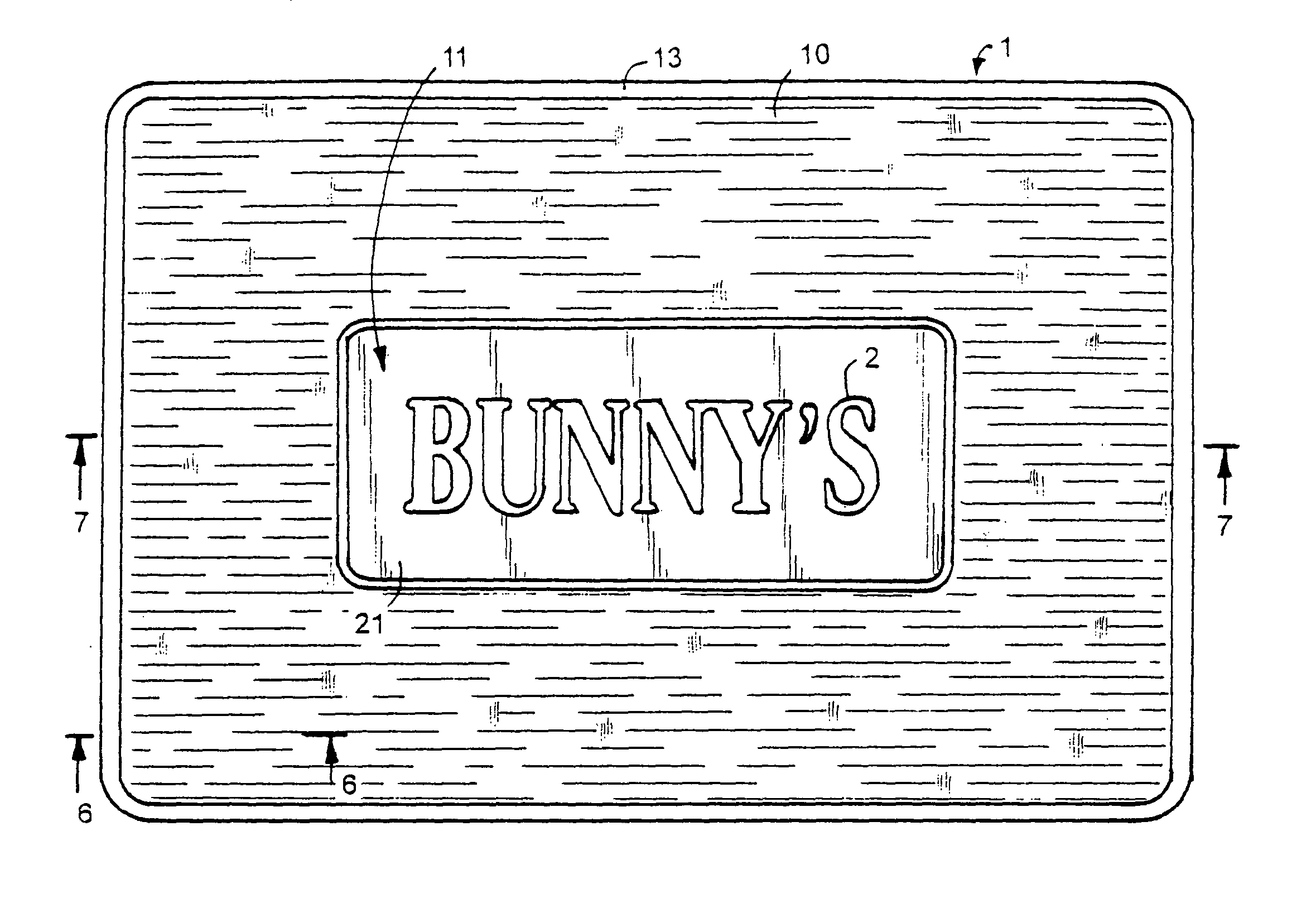 Graphic floor mat and method of making mat