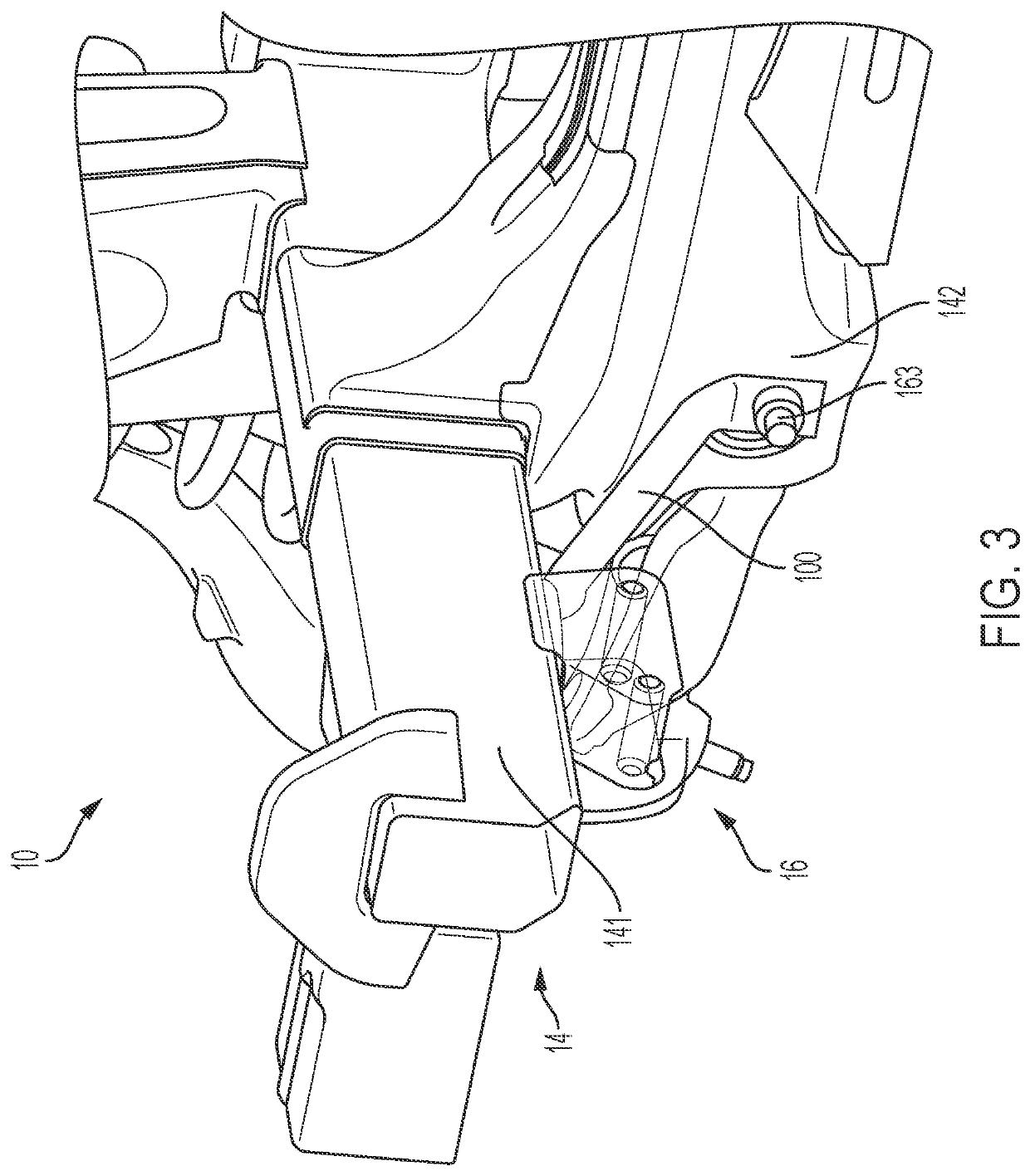 Load member for small overlap frontal impact