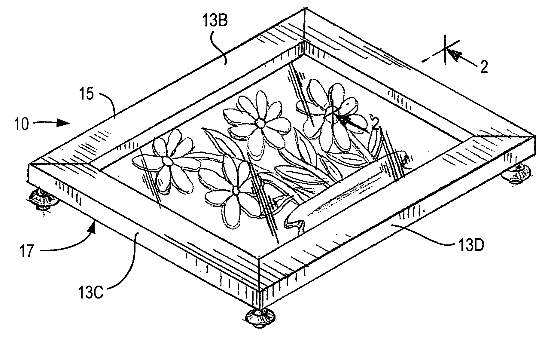 Combination display and serving tray