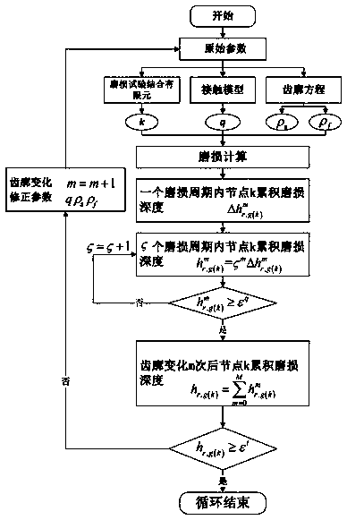 Method for calculating tooth surface wear of double circular arc harmonic reducer