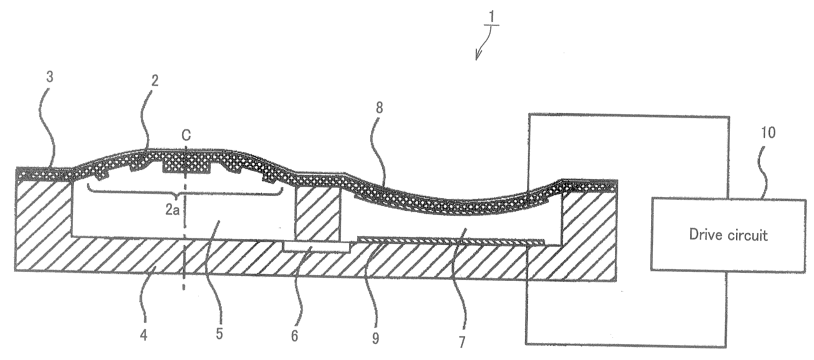 Deformable mirror device, deformable mirror plate