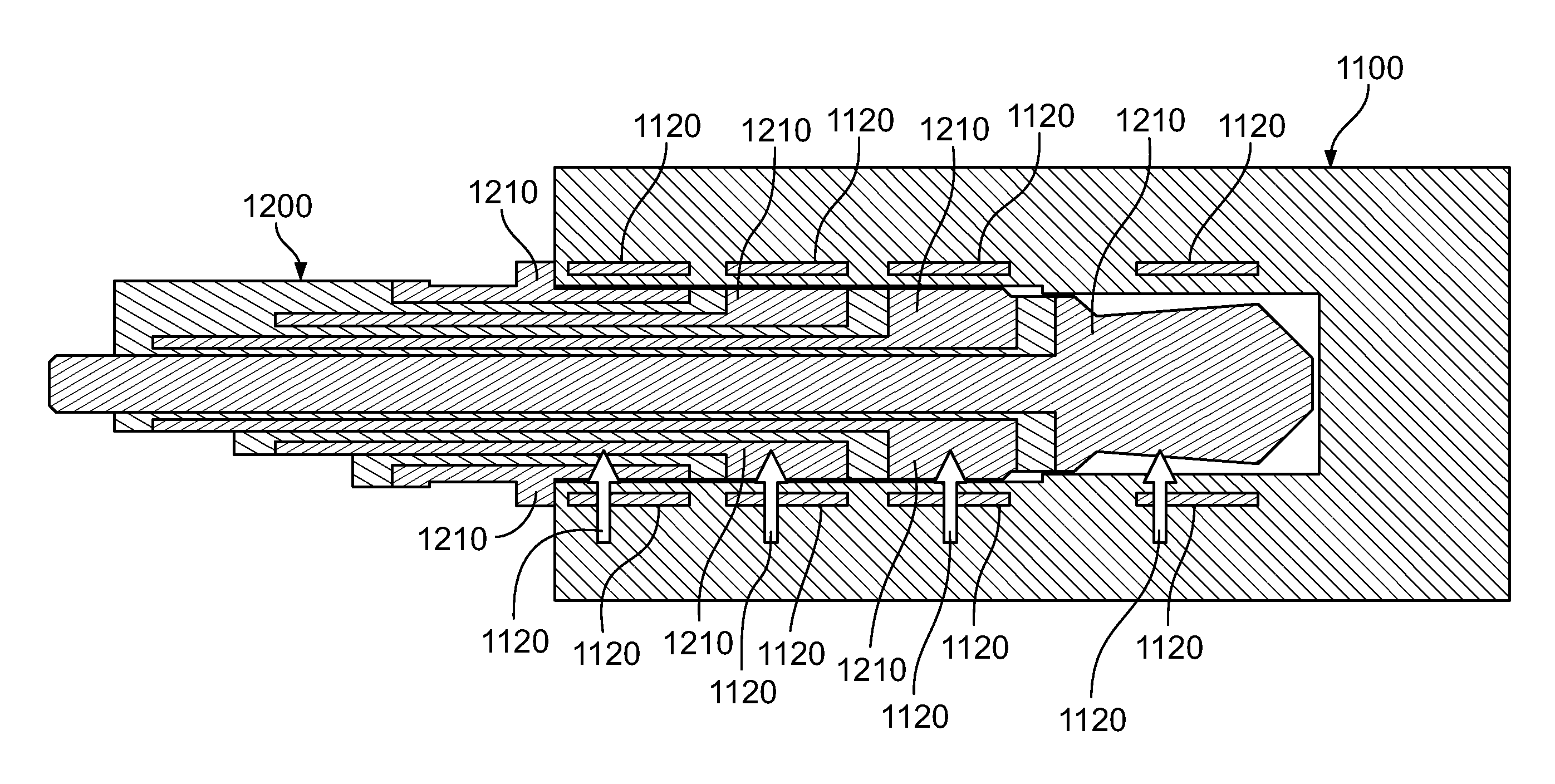 Backward compatible contactless socket connector, and backward compatible contactless socket connector system