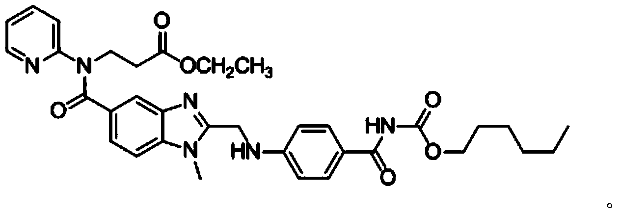 Method for preparing dabigatran etexilate hydrolysis impurity