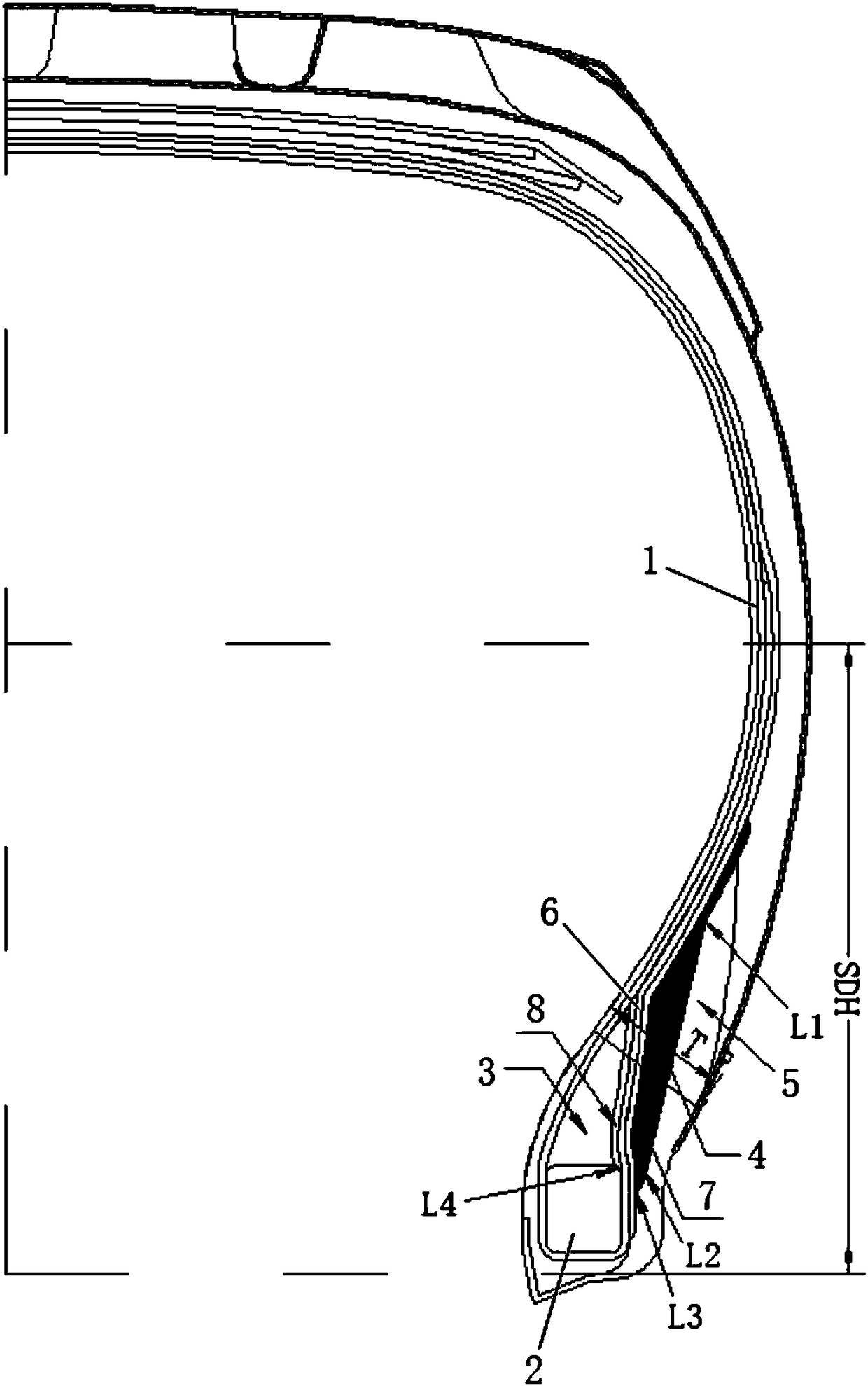 Pneumatic tire with dual bead fillers