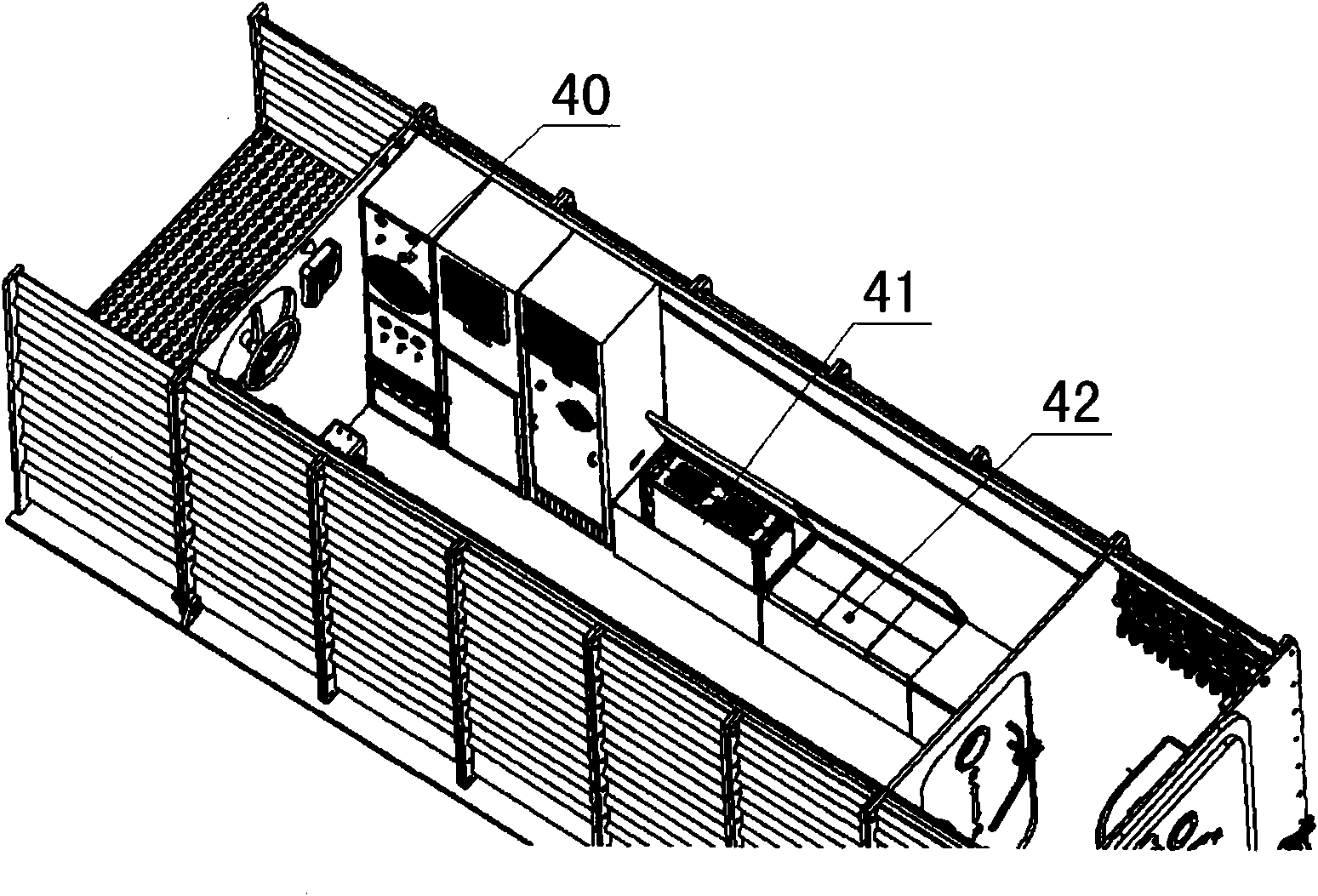 Oxygen supply device in rescue capsule