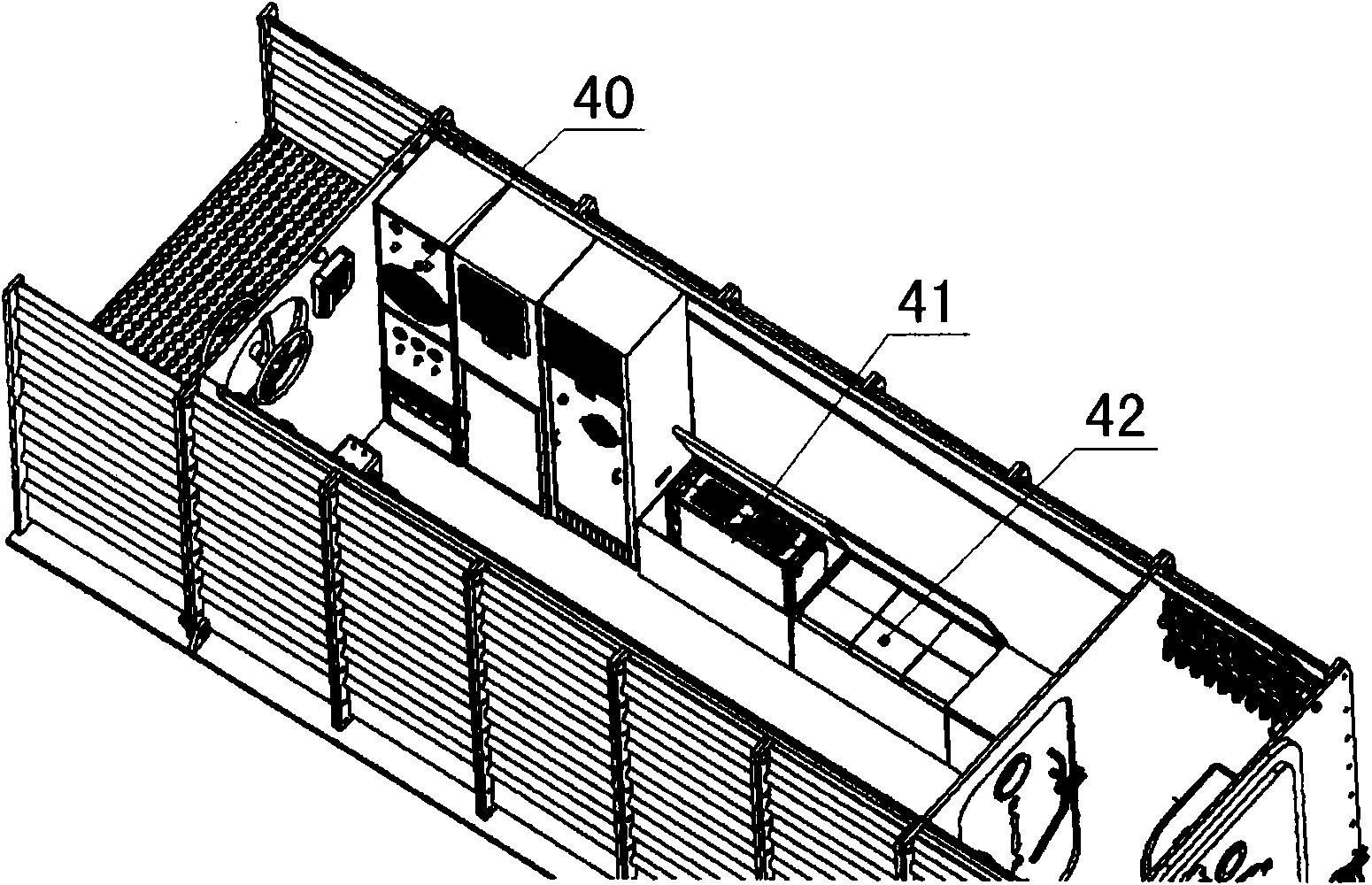 Oxygen supply device in rescue capsule