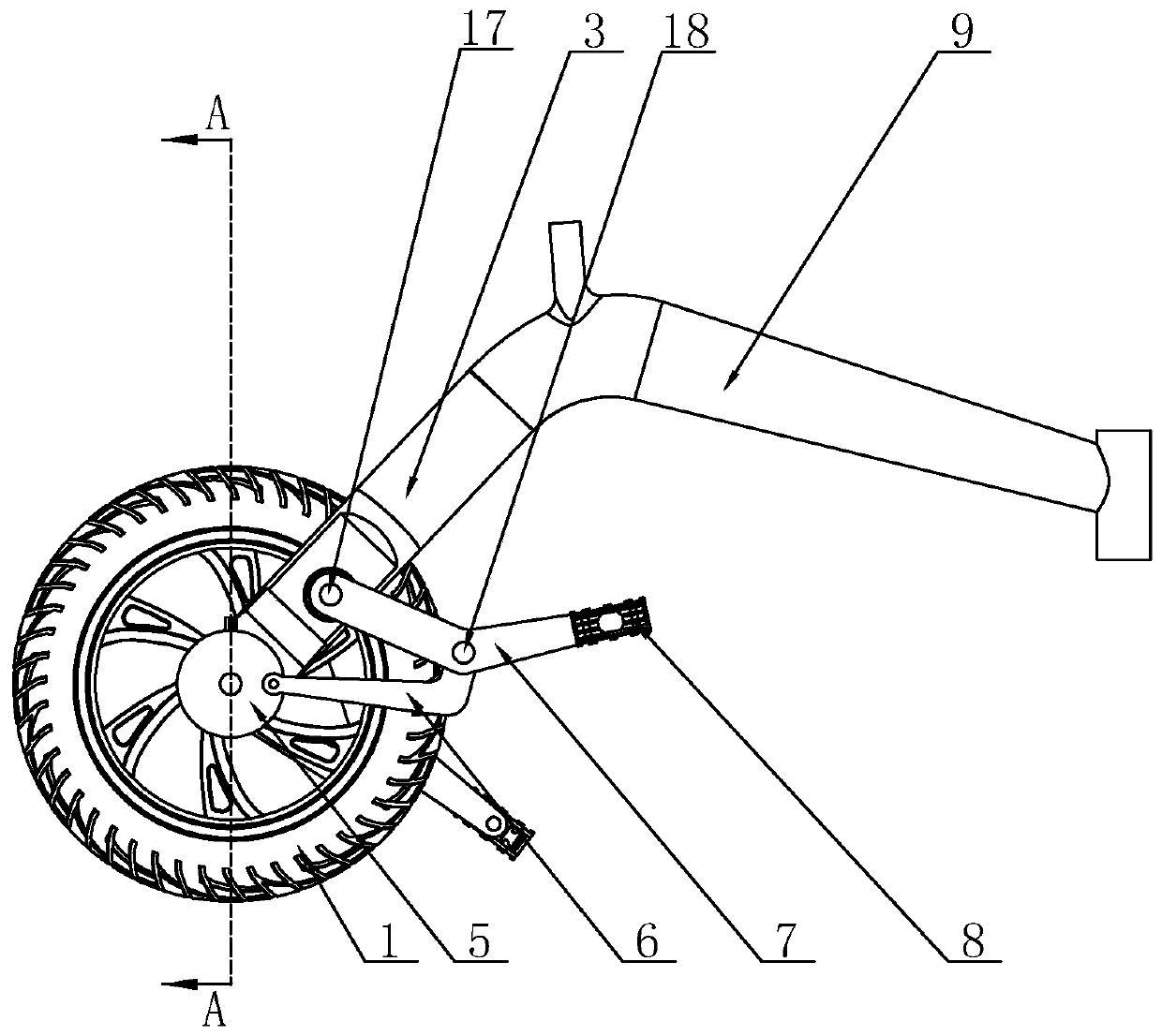 Chainless bicycle