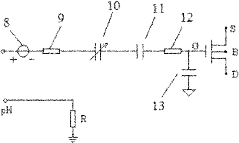 Multilayer floating-gate all-solid-state pH value sensor based on standard CMOS (Complementary Metal Oxide Semiconductors) technology