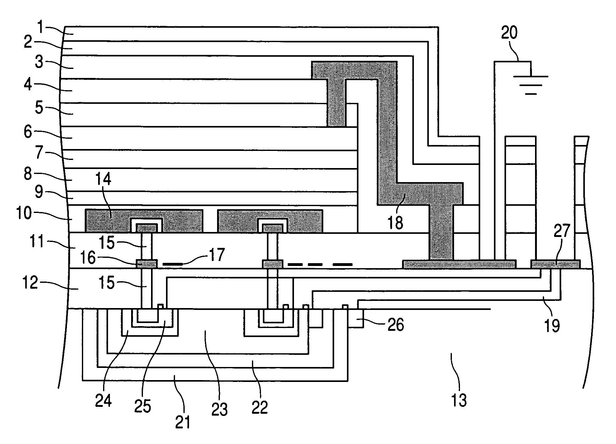 Photoelectric conversion film, photoelectric conversion element, imaging element, method of applying electric field thereto and electric field-applied element