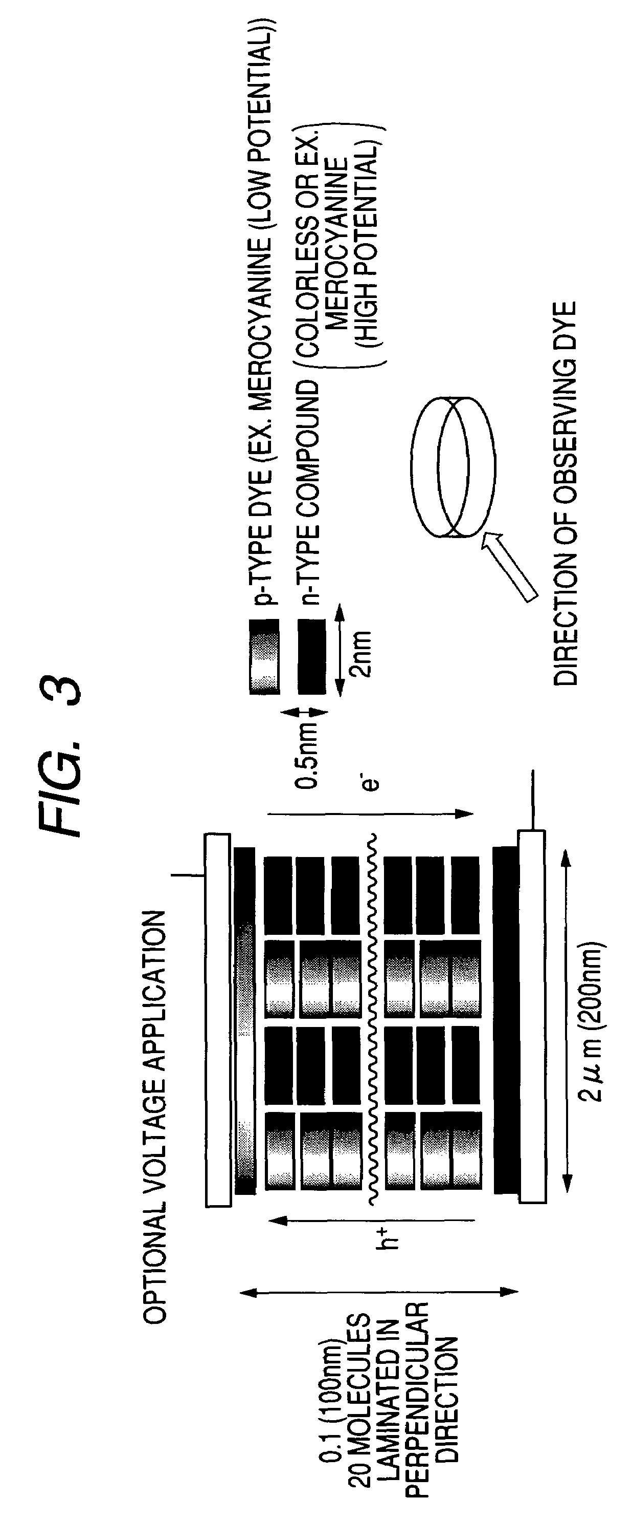 Photoelectric conversion film, photoelectric conversion element, imaging element, method of applying electric field thereto and electric field-applied element