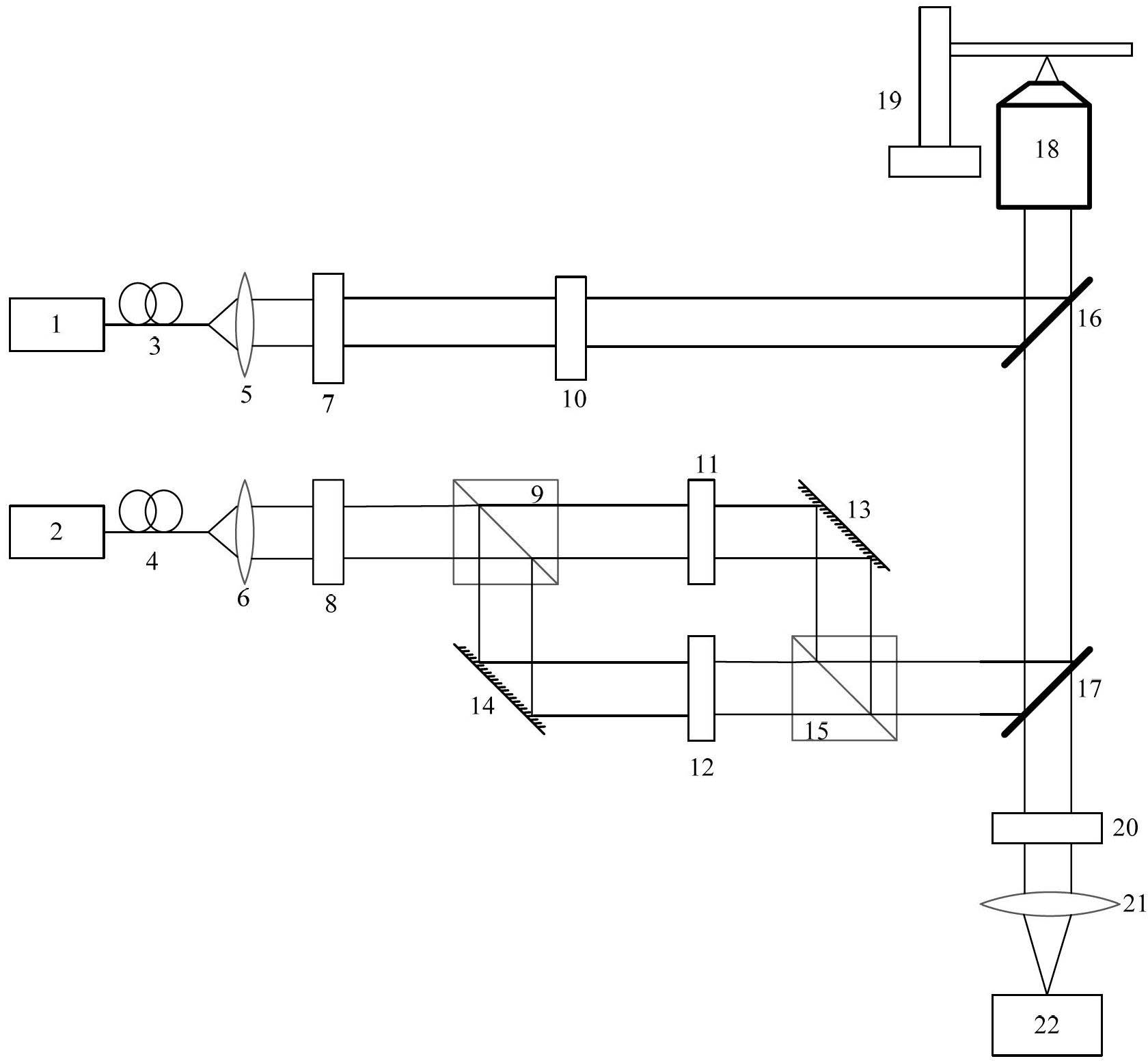 Method and device of stimulated emission depletion (STED) microscopy based on tangential polarized light