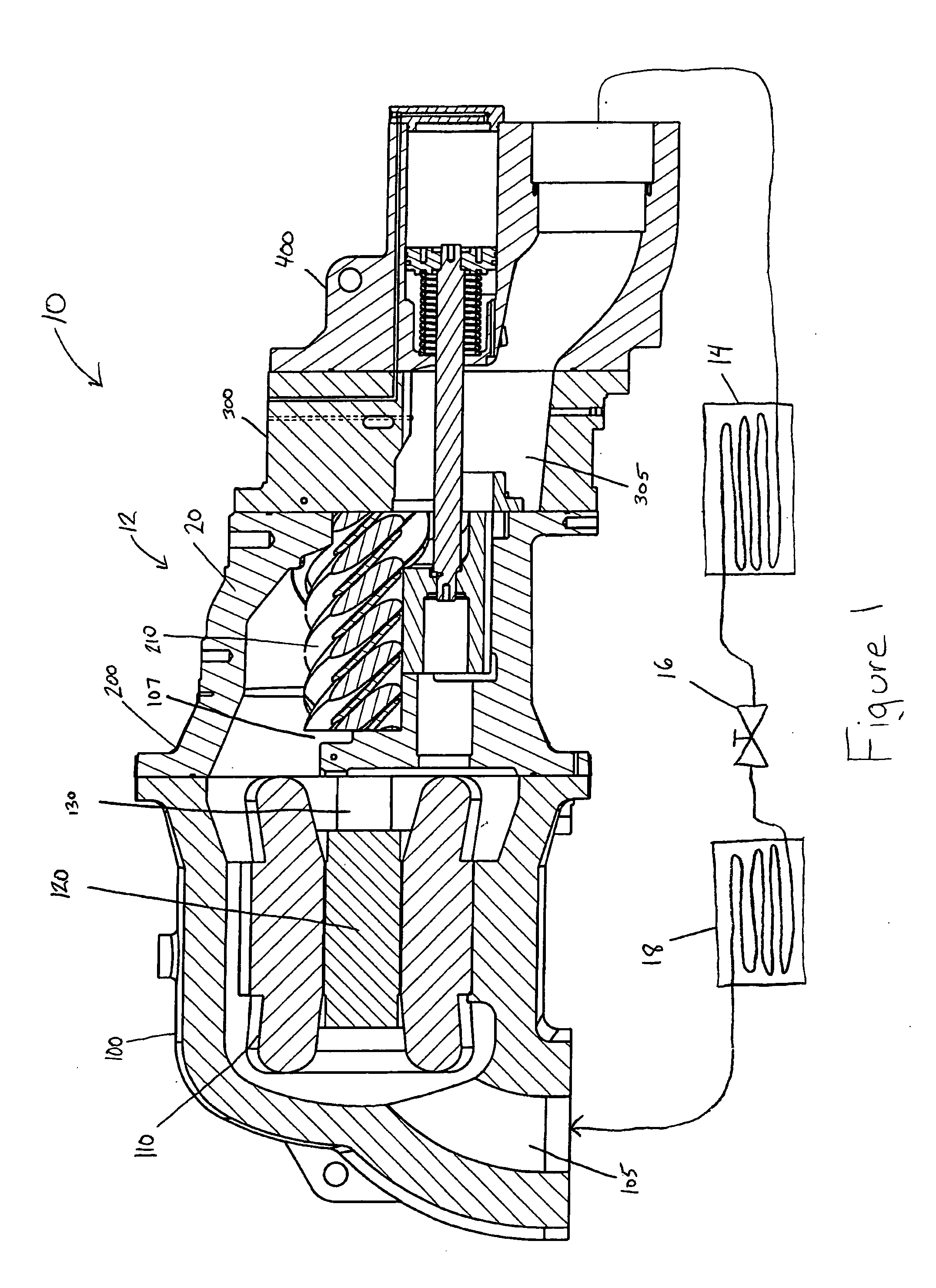 Screw compressor acoustic resonance reduction