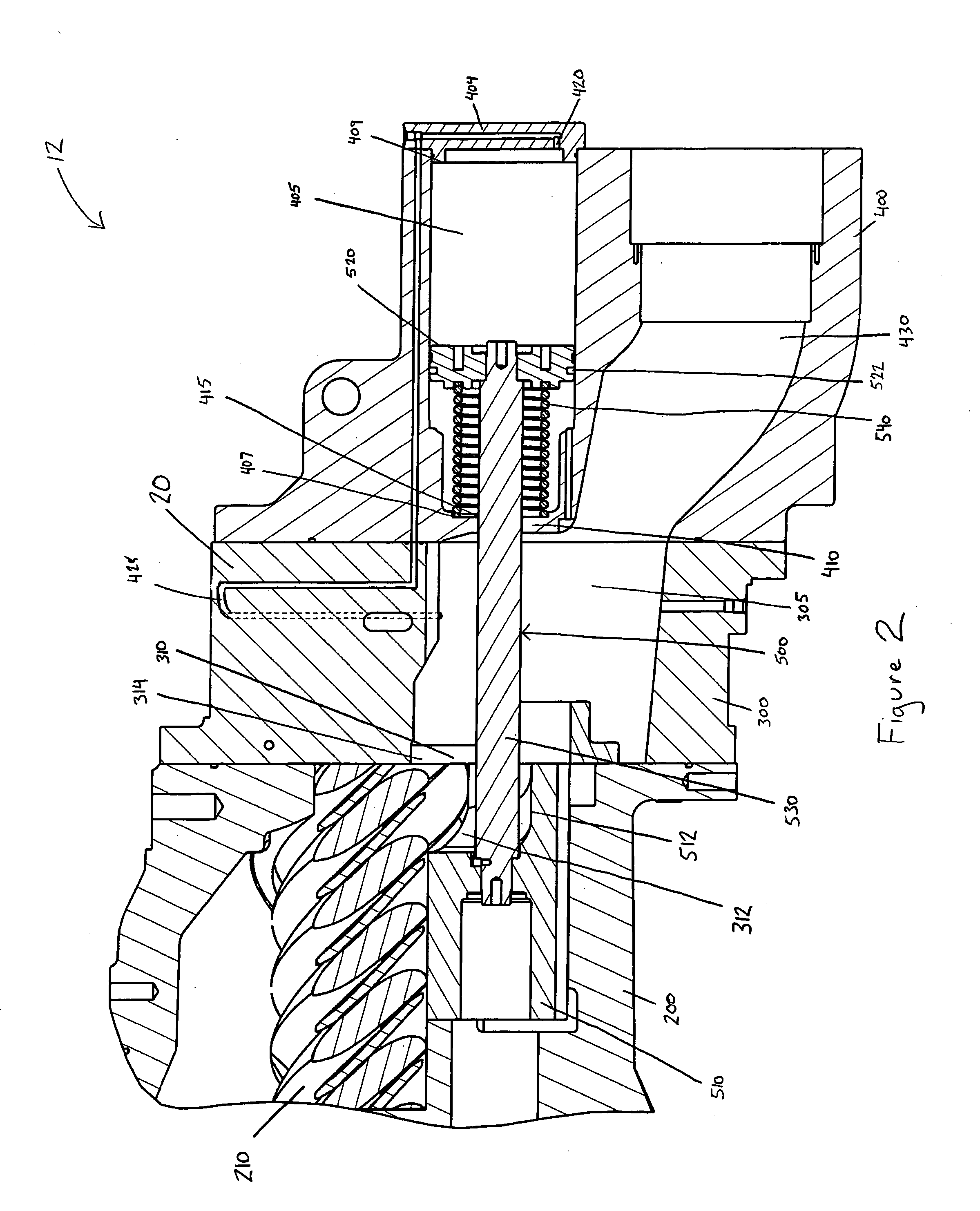 Screw compressor acoustic resonance reduction