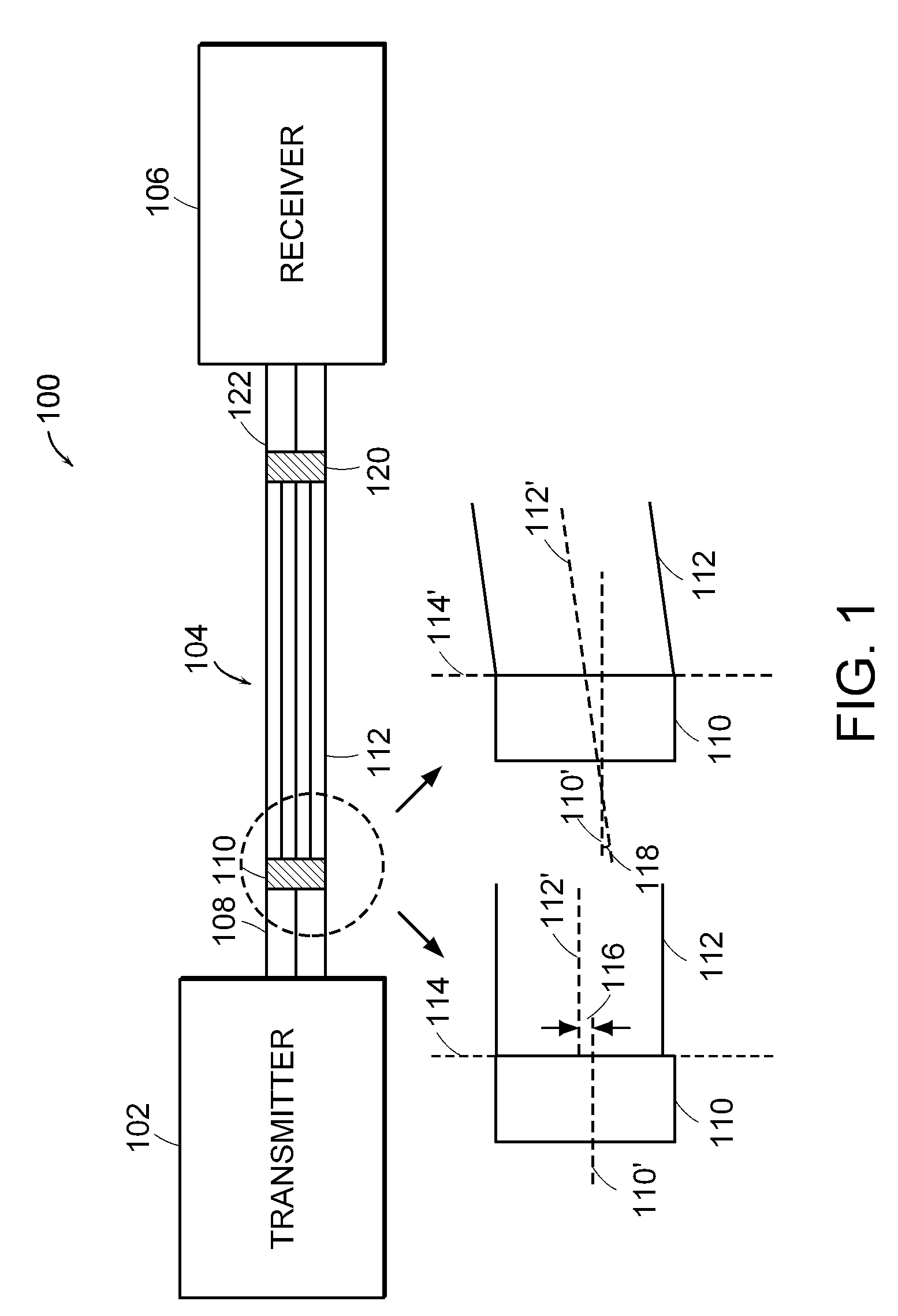 Optical fiber transmission system with increased effective modal bandwidth transmission