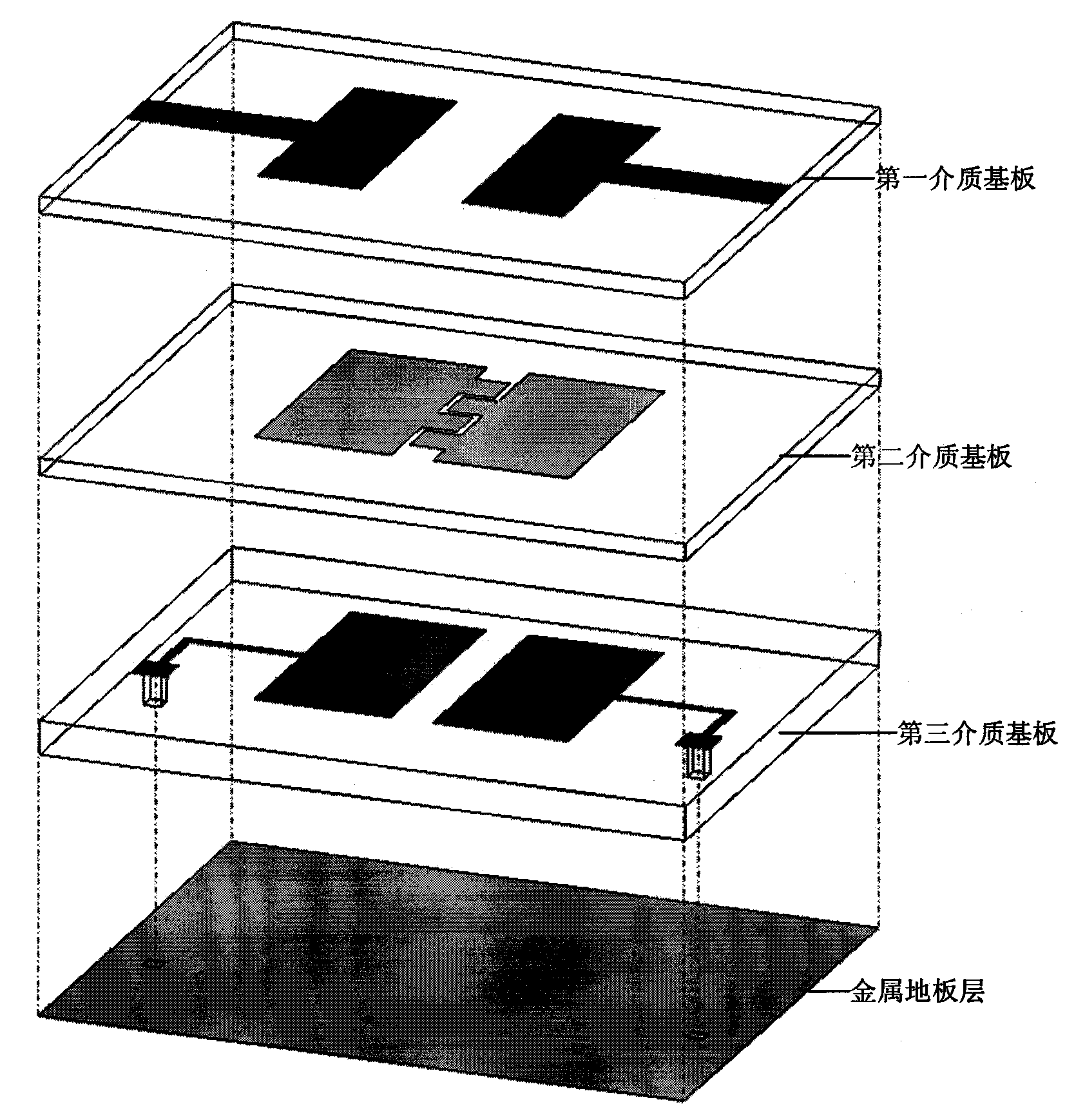 LTCC bandpass filter with harmonic suppression