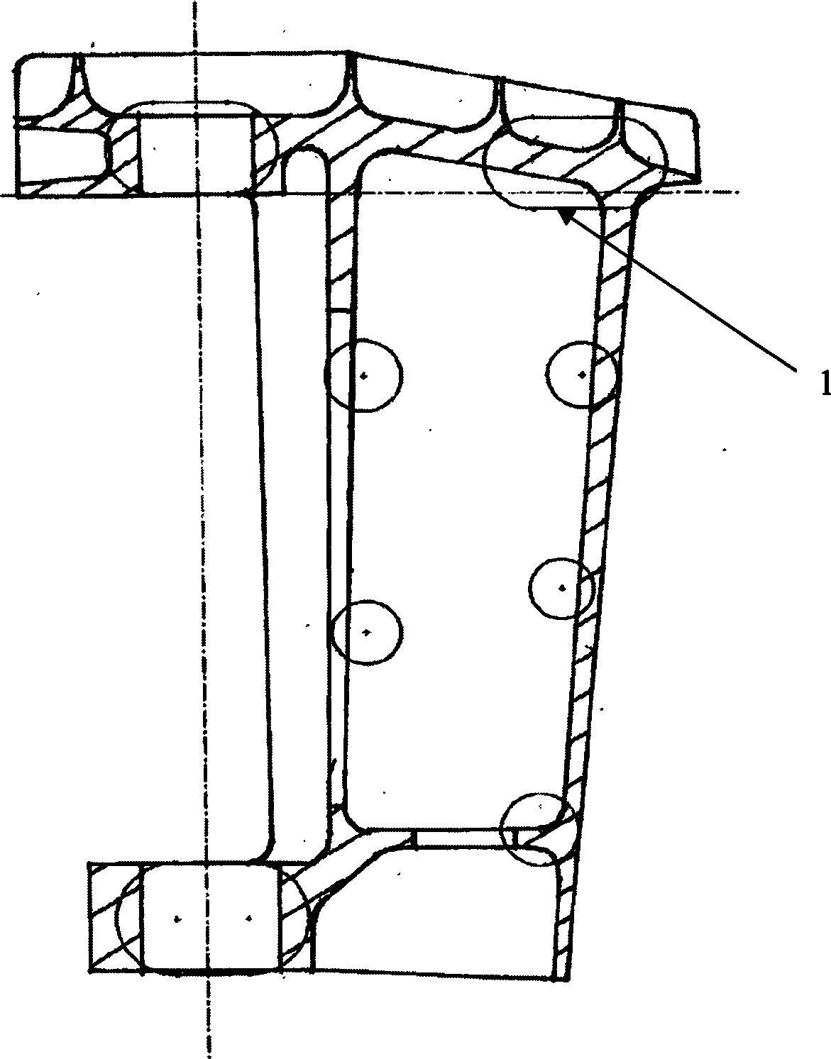 Manufacture method of ship rudder horn