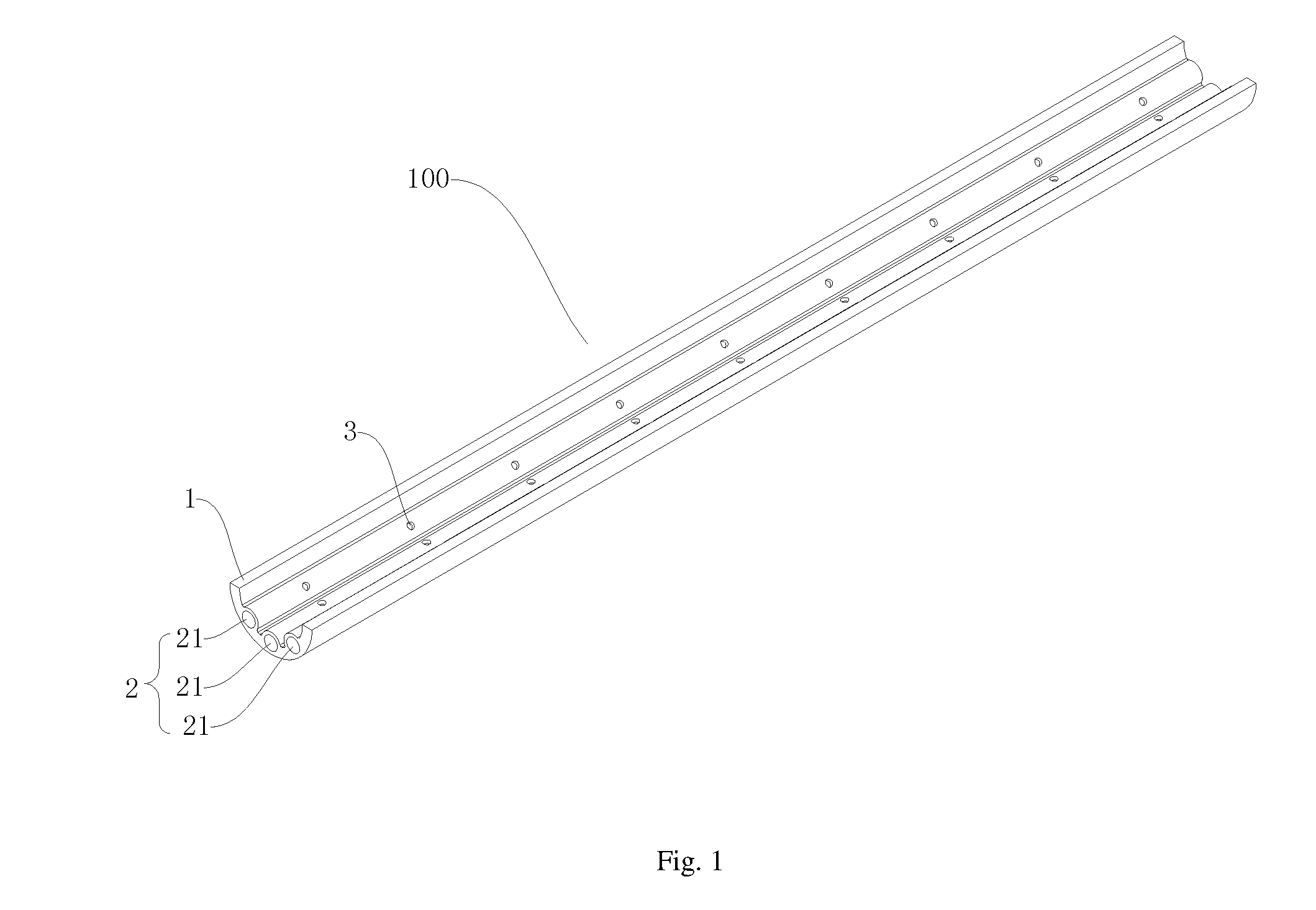 Refrigerant distributing component, header assembly, and heat exchanger