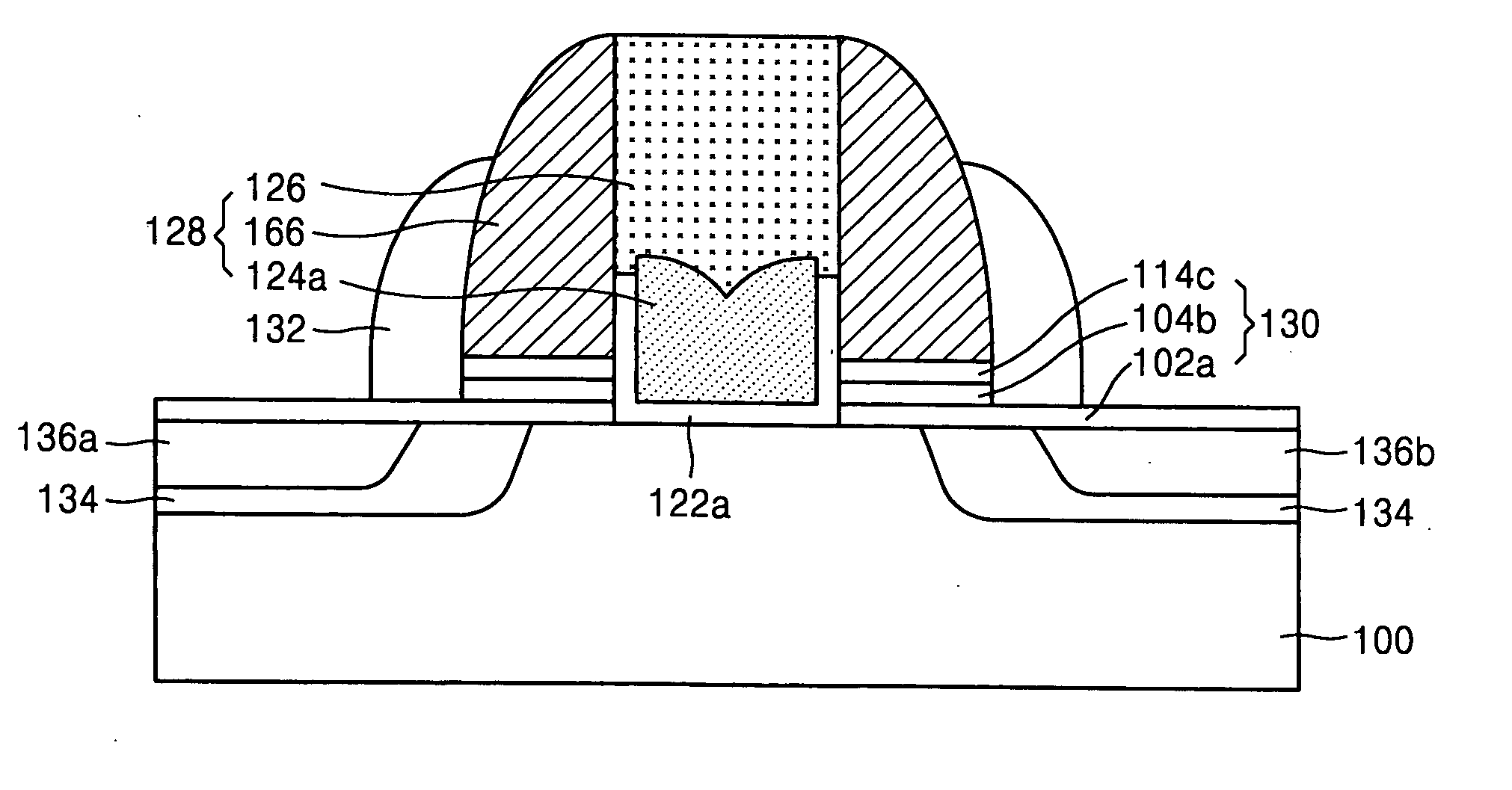 Semiconductor memory device having self-aligned charge trapping layer