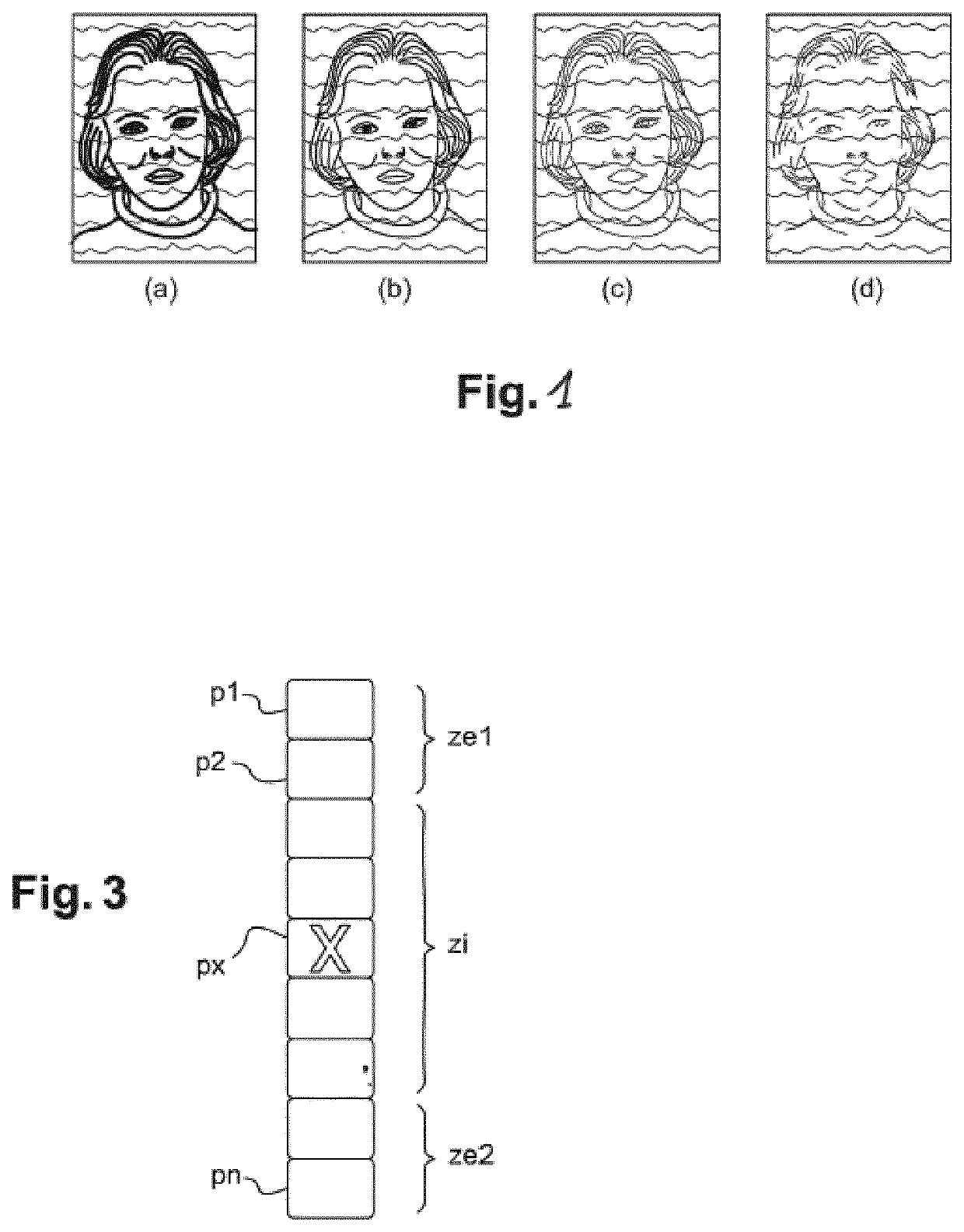 Method for the insertion of guilloche patterns, method for the extraction of guilloche patterns, method for the authentication of these guilloche patterns and devices for implementation