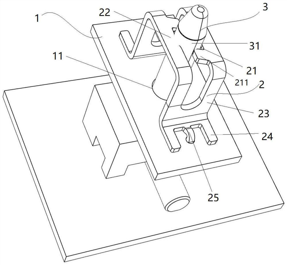 PCB-passing connector capable of being observed and verified from front